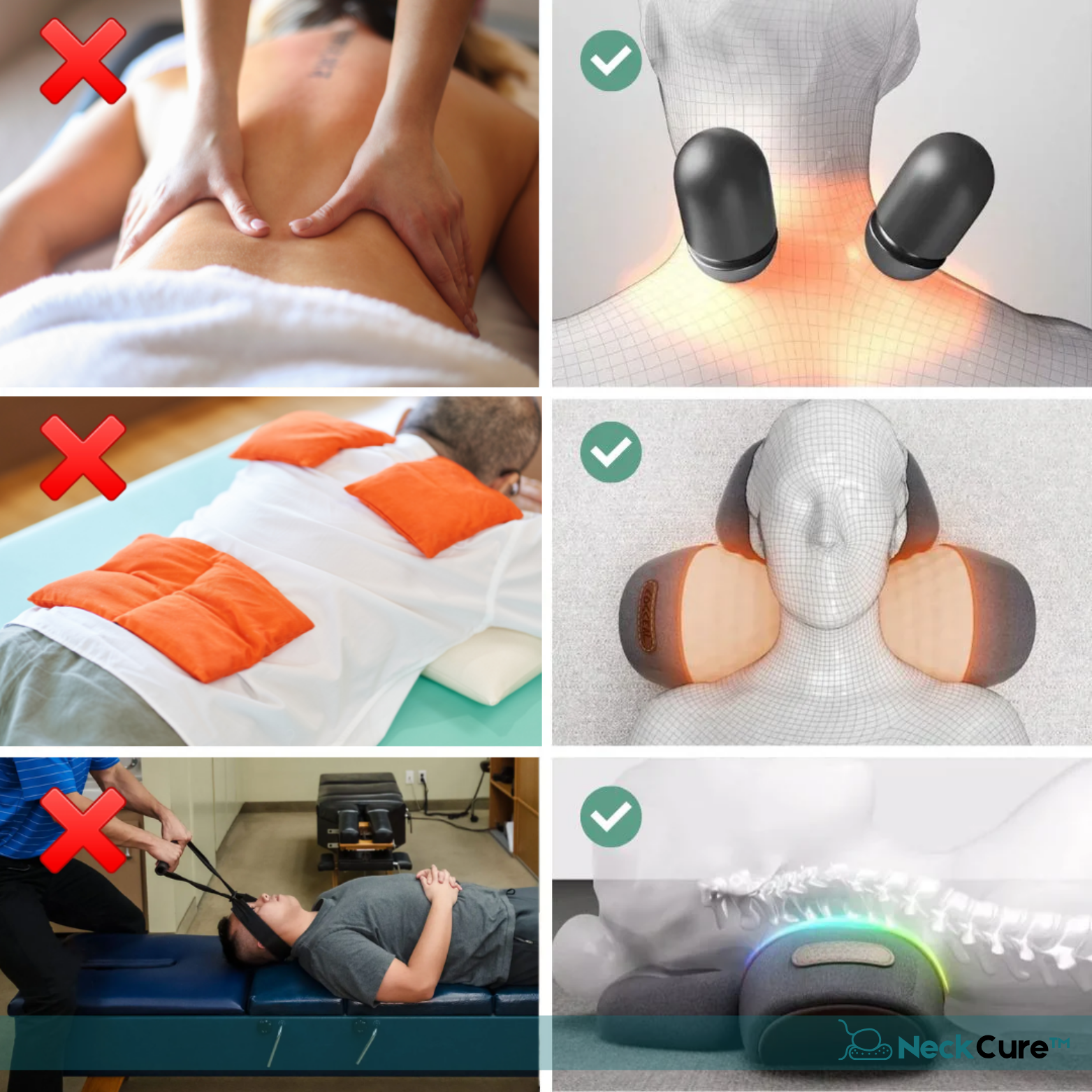NeckCure™ Fortschrittlicher 3-in-1 Nackenmassagegerät