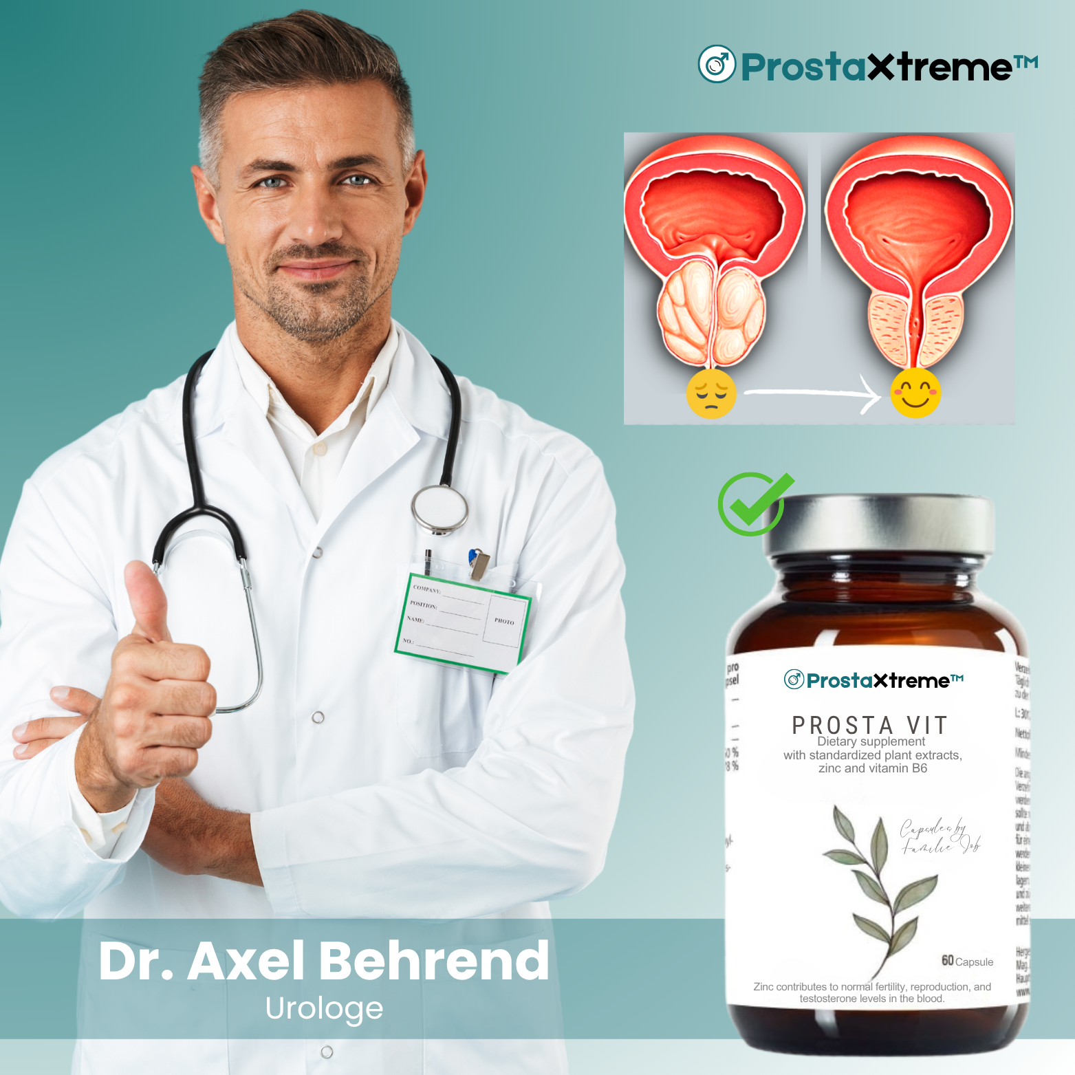 ProstaXtreme™ Kapseln zur Prostataunterstützung