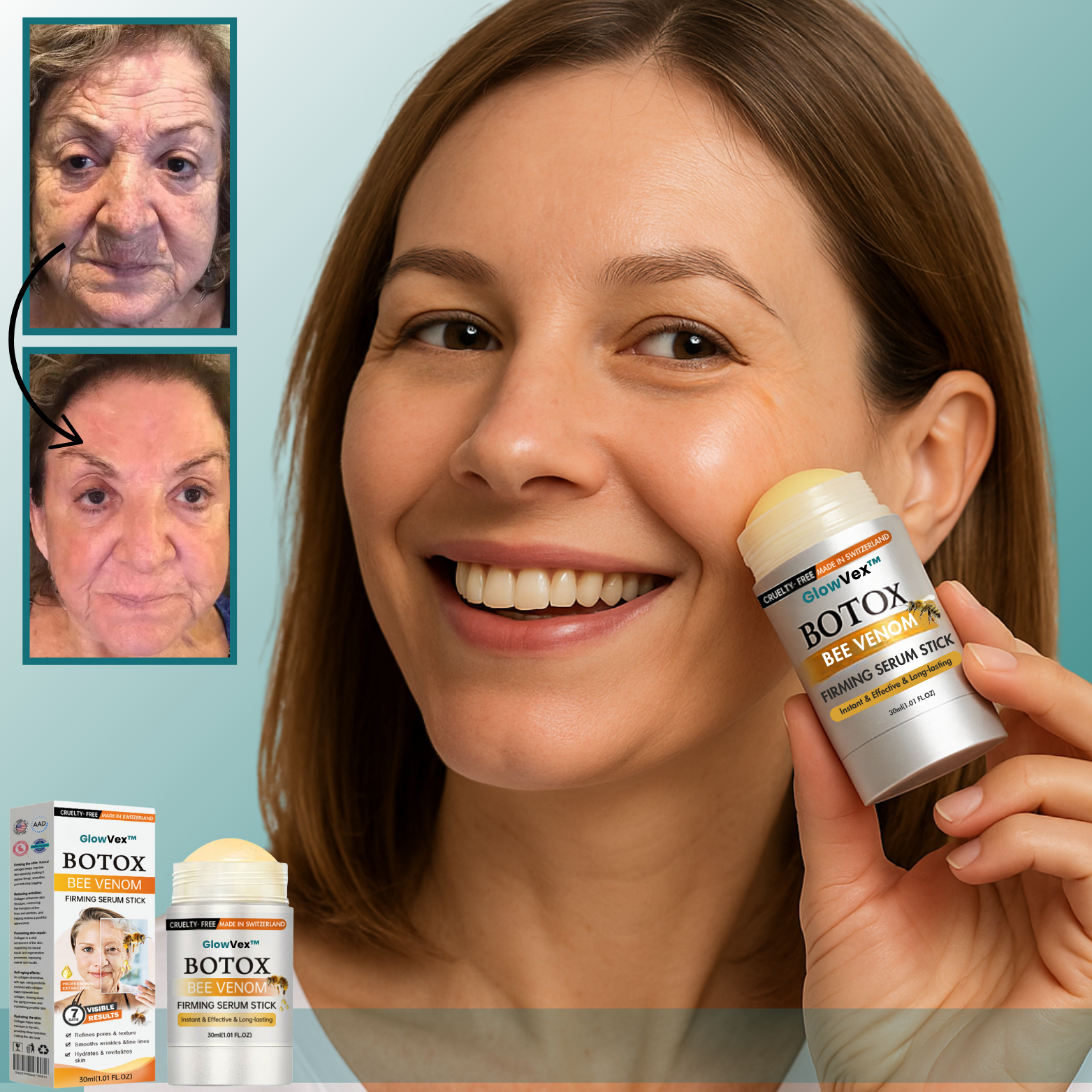 GlowVex™ Bienengift Straffungs-Serum Stick