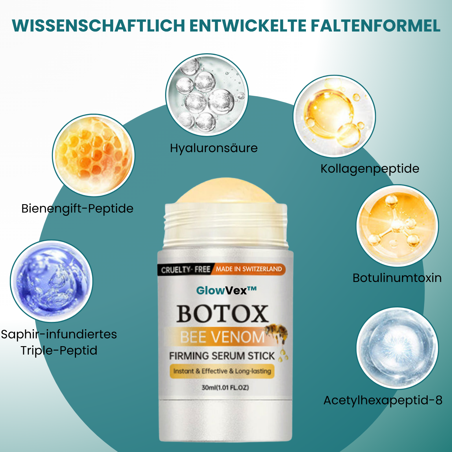 GlowVex™ Bienengift Straffungs-Serum Stick